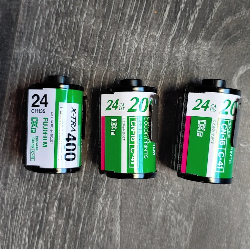 New, unused Fujifilm 35mm Film Roll Set